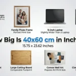 How Big Is 40×60 cm in Inches?
