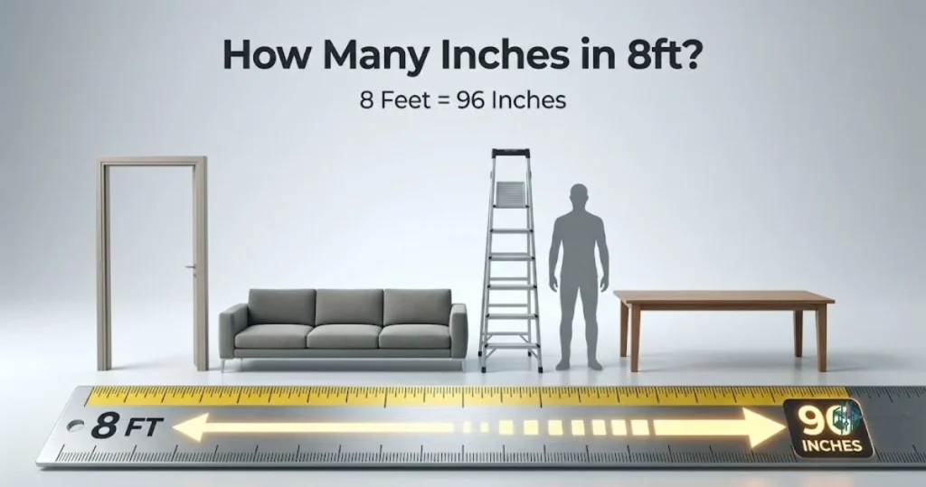 How Many Inches in 8ft