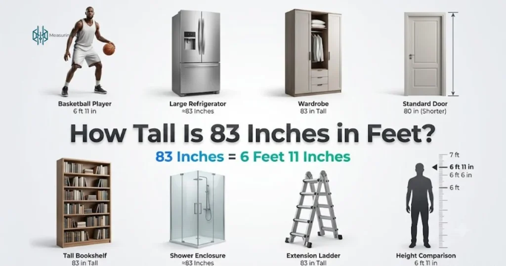How tall is 83 inches in feet? (Exact Conversion Guide)