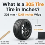 What Is a 305 Tire in Inches: Exact Size Guide
